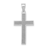 14K White Gold Cross Pendant-K4973
