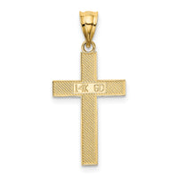 14K Cross Pendant-K4976