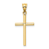 14k Cross Pendant-K4987