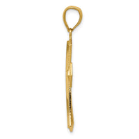 14k Passion Cross Pendant-K5028