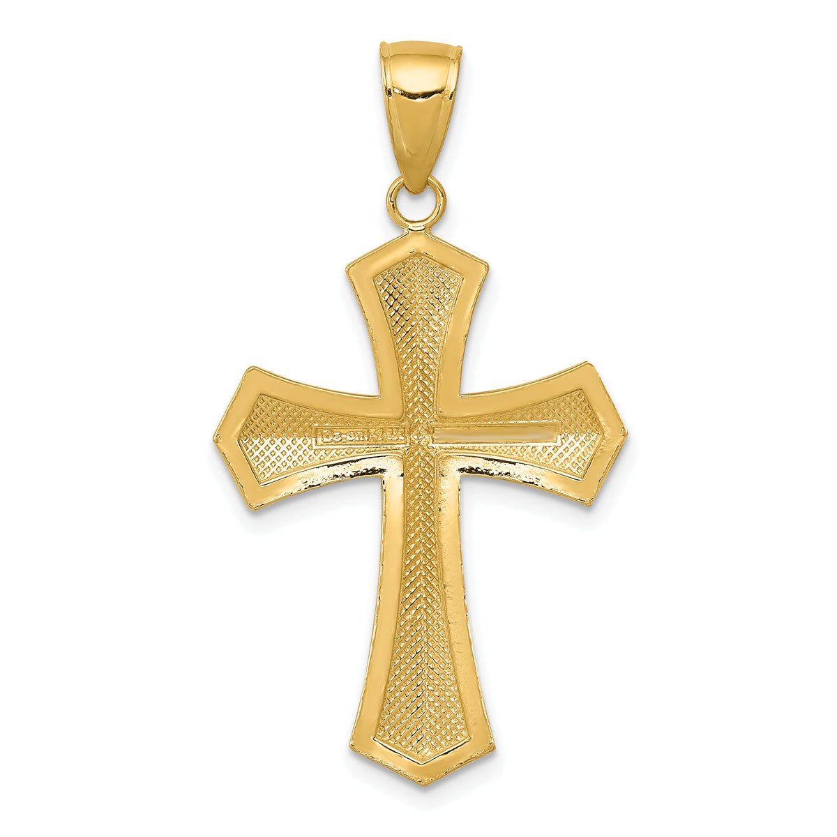 14k Passion Cross Pendant-K5028