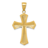 14k Passion Cross Pendant-K5028