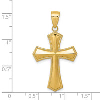14k Passion Cross Pendant-K5028