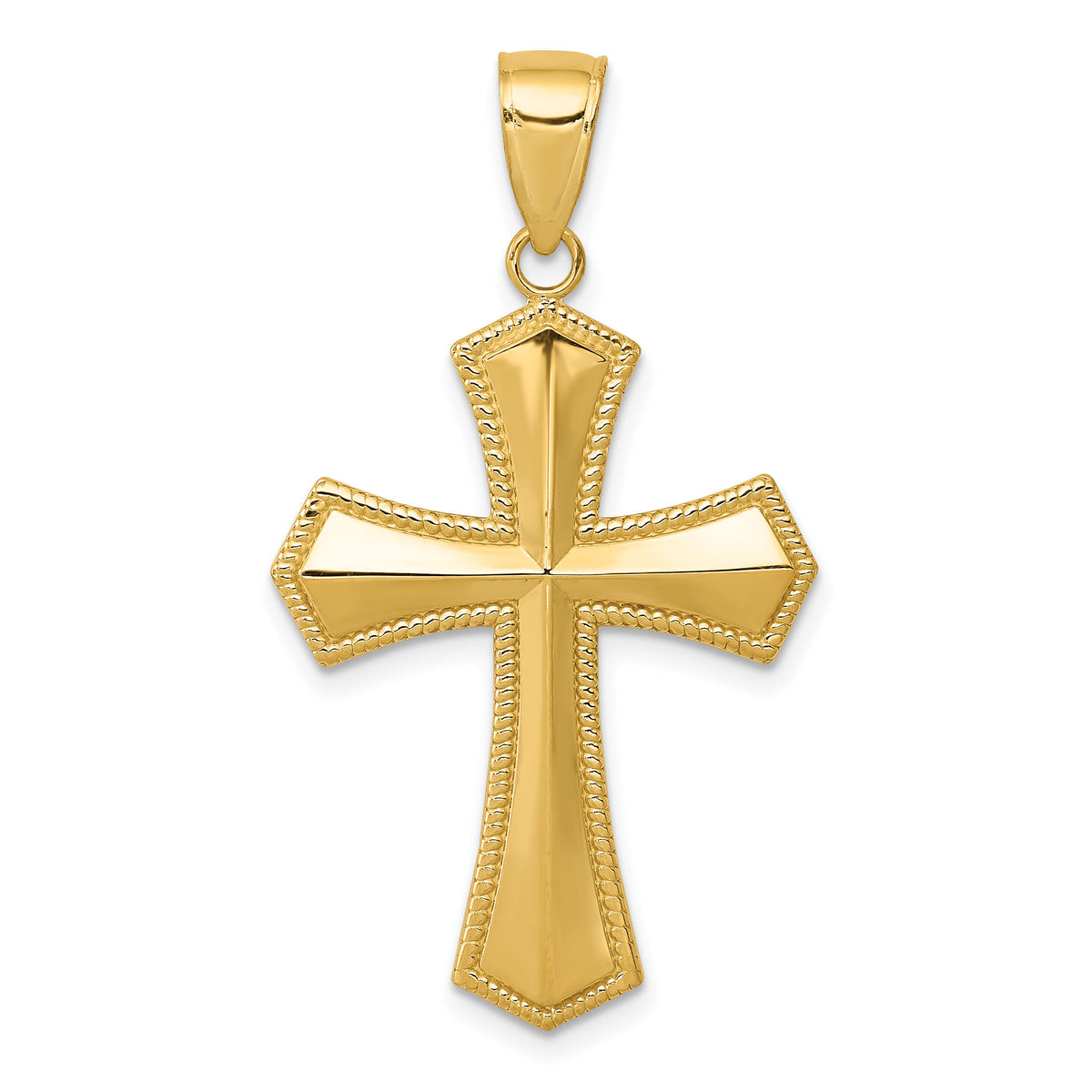 14k Passion Cross Pendant-K5028