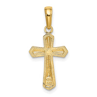 14k Passion Cross Pendant-K5046
