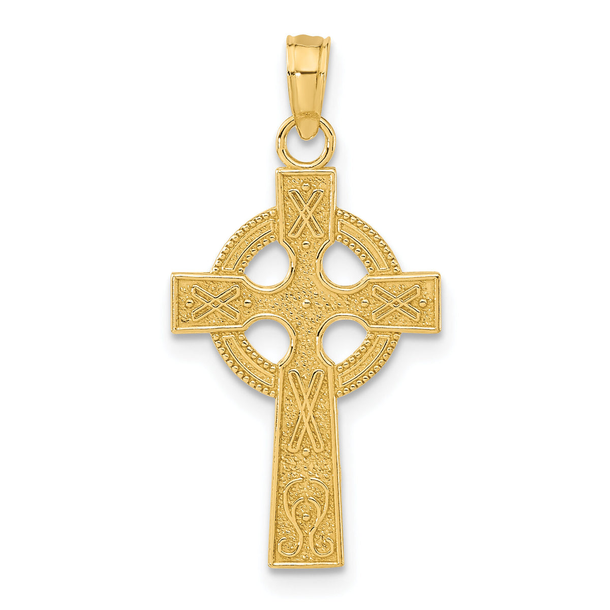 14k Celtic Cross Pendant-K5047