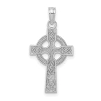 14k White Gold Celtic Cross Pendant-K5047W