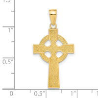 14k Celtic Cross Pendant-K5048