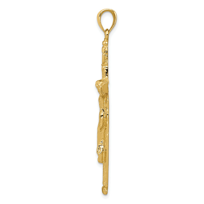 14k INRI Crucifix Pendant-K5061