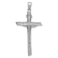 14k White Gold INRI Crucifix Pendant-K5061W