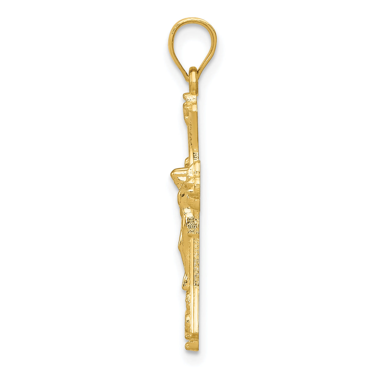 14k Crucifix Pendant-K5075