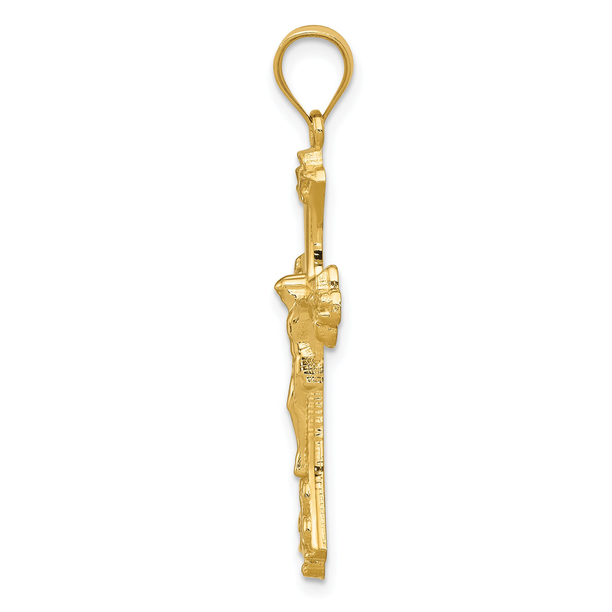 14k Crucifix Pendant-K5076