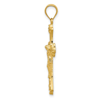 14k Crucifix Pendant-K5076