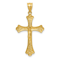 14k Crucifix Pendant-K5076