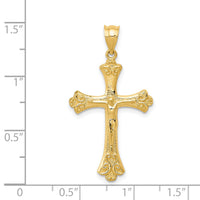 14k Crucifix Pendant-K5076