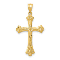 14k Crucifix Pendant-K5076