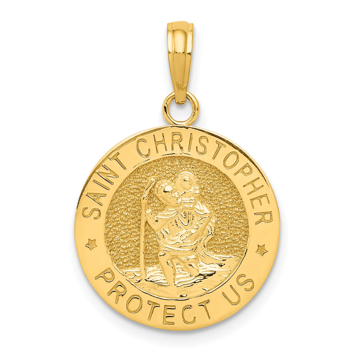 14k Saint Christopher Medal Pendant-K5079