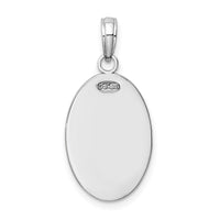 14k White Gold Saint Christopher Medal Pendant-K5082W