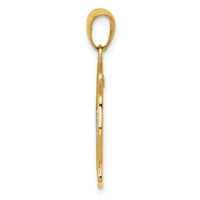 14k Two-tone Saint Florian Medal Pendant-K5083