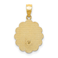 14K Two-tone W/Rhodium Baptism Pendant-K5084