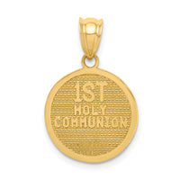 14k Reversible Cross & 1st Holy Communion Charm-K5085