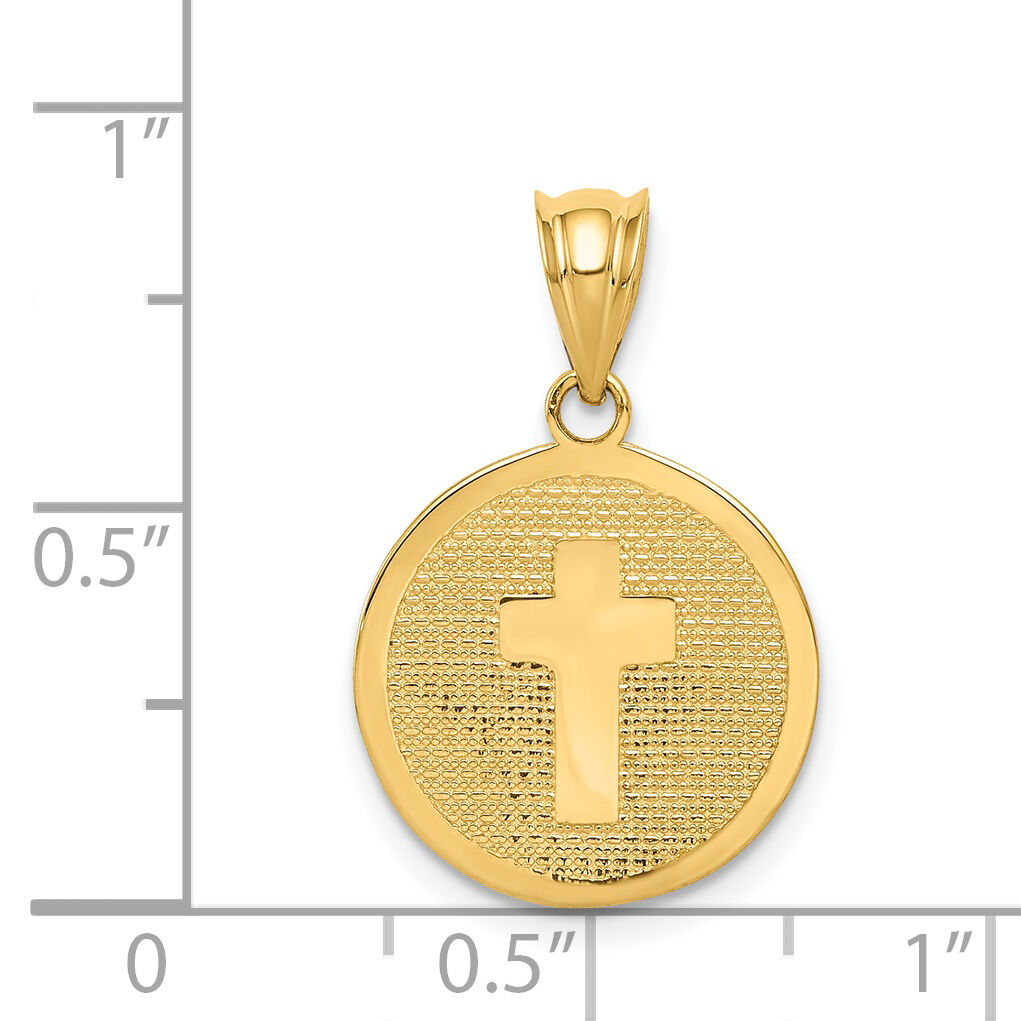 14k Reversible Cross & 1st Holy Communion Charm-K5085
