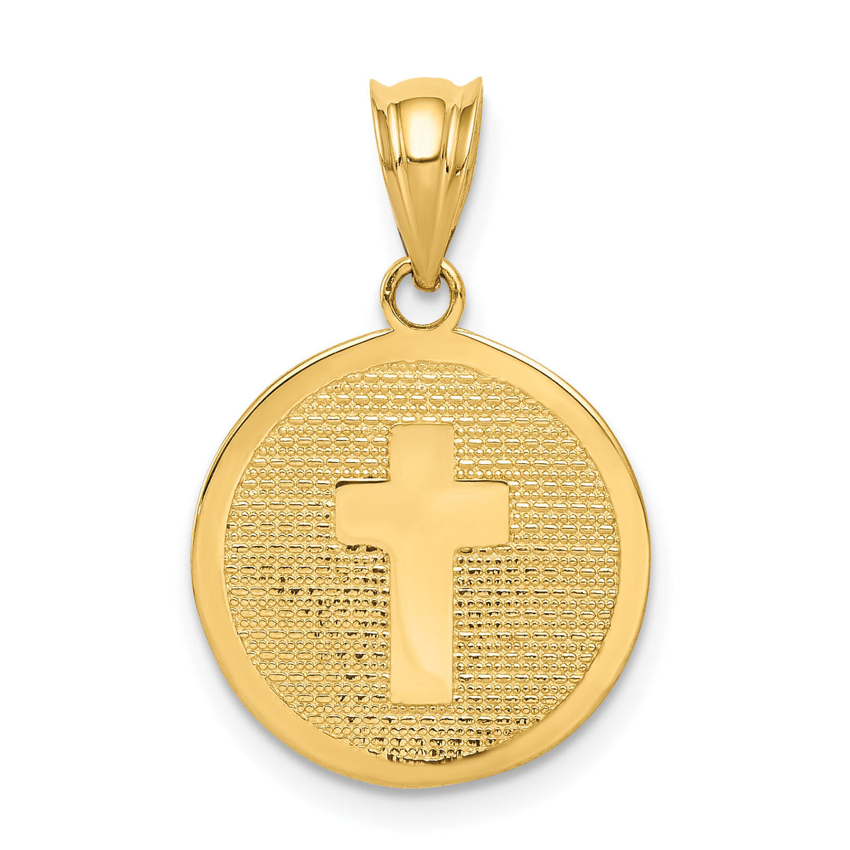 14k Reversible Cross & 1st Holy Communion Charm-K5085