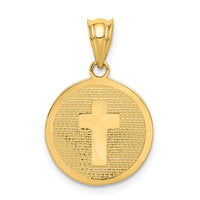 14k Reversible Cross & 1st Holy Communion Charm-K5085