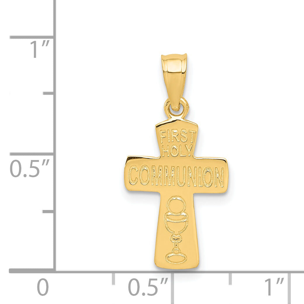 14k First Holy Communion Cross Pendant-K5088