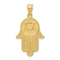 14k Hamsa w/Star of David Charm-K5103