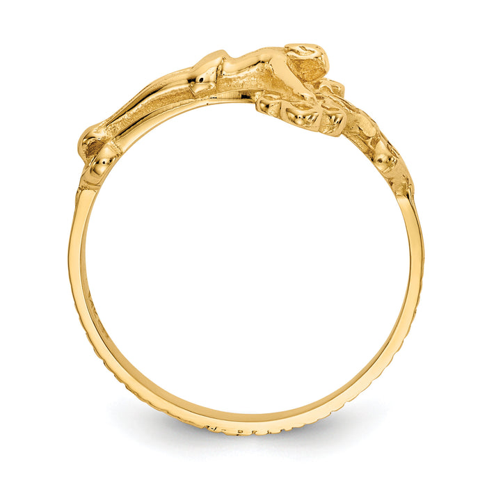14k Crucifix Ring-K5123