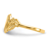 14k Polished Heart Baby Ring-K5139