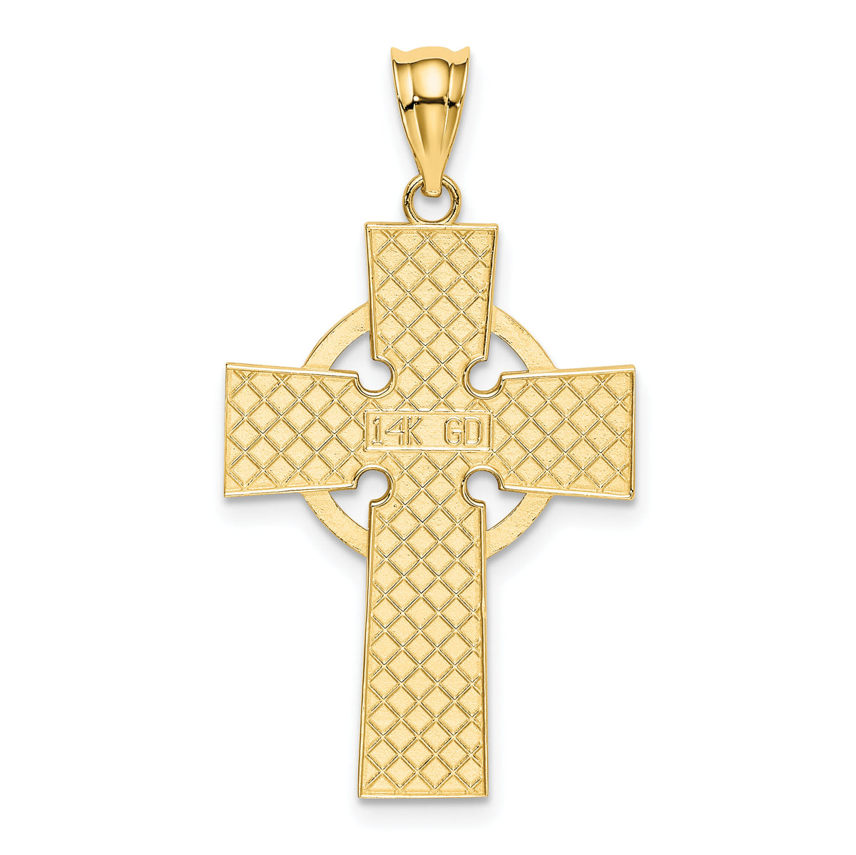 14k Celtic Cross Pendant-K5143