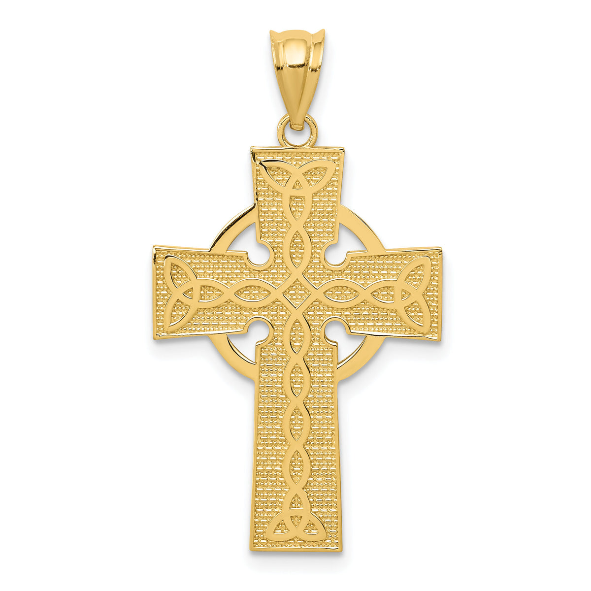 14k Celtic Cross Pendant-K5143