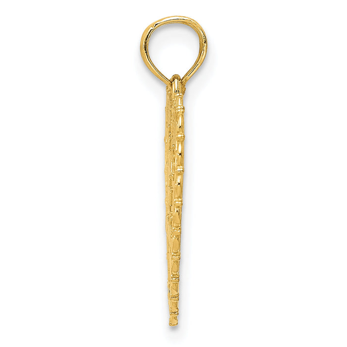 14K Gold Reversible FOR MY MOM/ Thanks For Everything Pendant-K5194