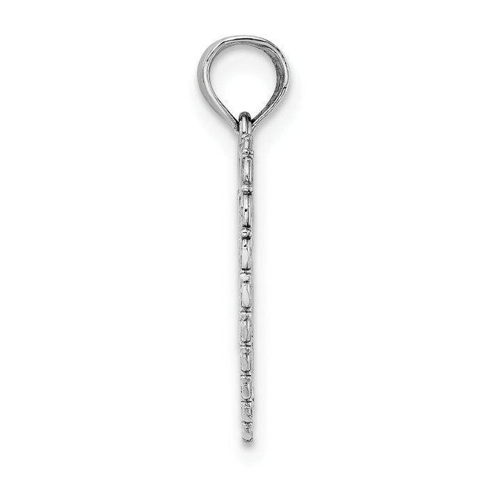 14K White Reversible FOR MY SISTER-FRIENDS FOREVER Pendant-K5207W