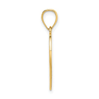 14k AMOR  in Cut-out Heart Charm-K5217
