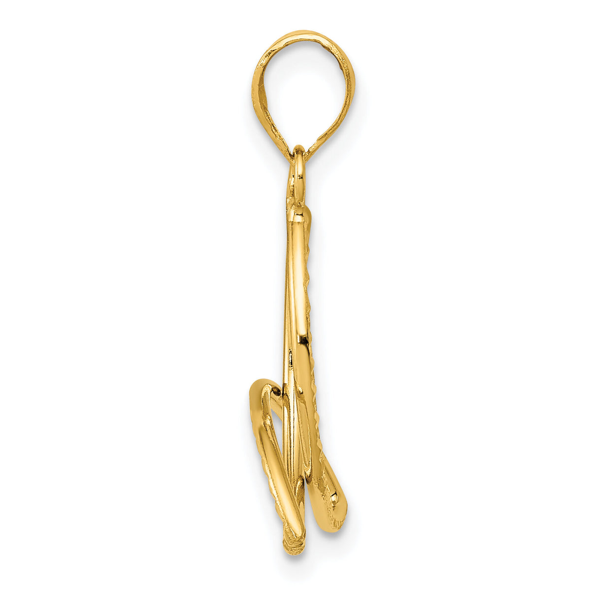 14K Diamond Cut Trinity Pendant-K5274