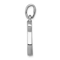 14K White Gold Chai Life Pendant-K528