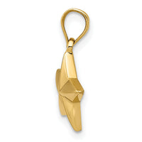 14k Polished Small Star Pendant-K5308