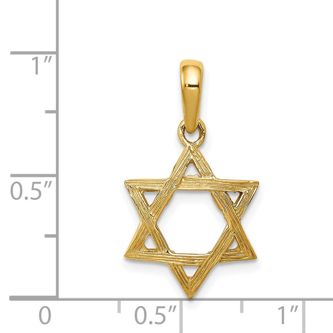 14K Star of David Pendant-K531