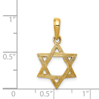 14K Star of David Pendant-K531