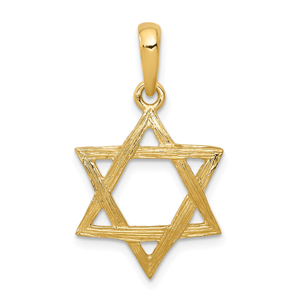 14K Star of David Pendant-K532