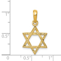 14K Star of David Pendant-K533