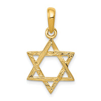 14K Star of David Pendant-K533