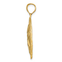 14k Sand Dollar Pendant-K5377