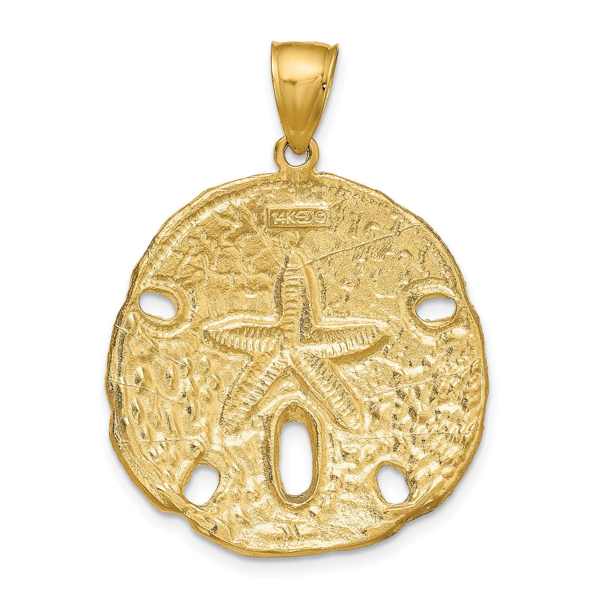 14k Sand Dollar Pendant-K5377