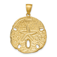 14k Sand Dollar Pendant-K5377