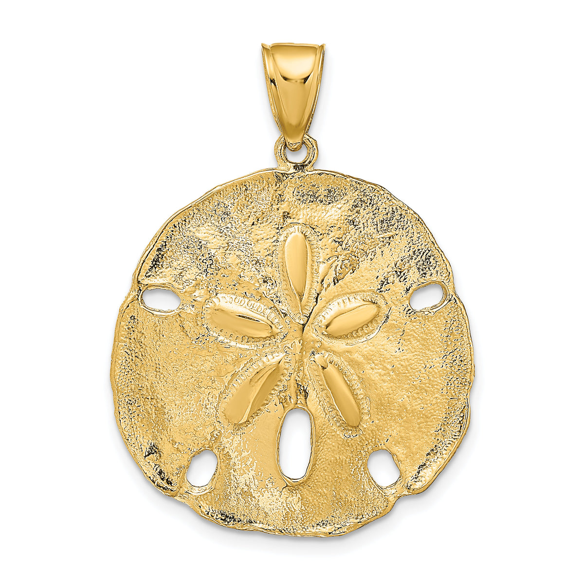 14k Sand Dollar Pendant-K5377