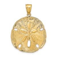 14k Sand Dollar Pendant-K5377